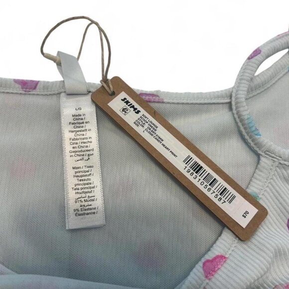 SKIMS Candy Heart Soft Lounge Scoop Romper Large - Picture 3 of 5